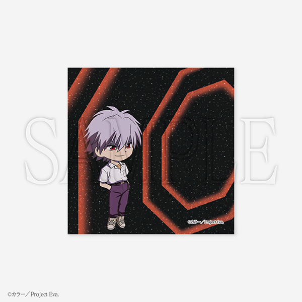 (Goods - Sticker) EVANGELION Glitter Sticker Chibi Kaworu Nagisa: A.T. Field / Neon Genesis Evangelion