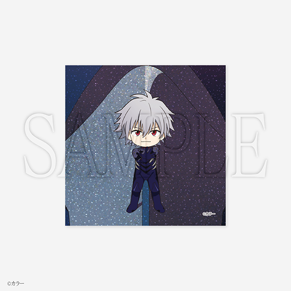 (Goods - Sticker) EVANGELION Glitter Sticker Chibi Kaworu Nagisa: Black Suit / Rebuild of Evangelion