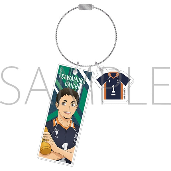 (Goods - Keychain) Haikyu!! Double Acrylic keychain Daichi Sawamura Everyone’s Jersey Numbers!