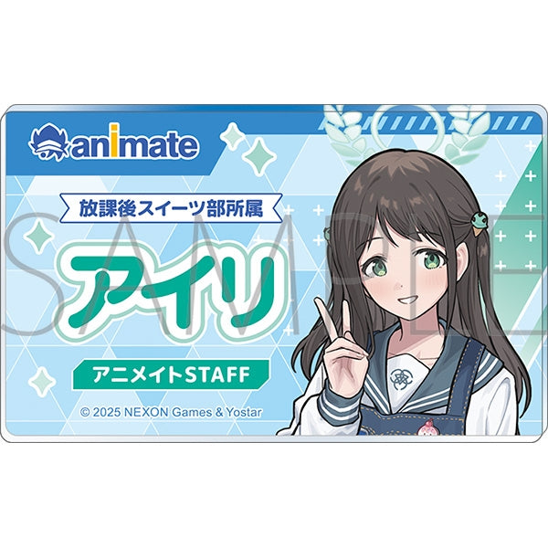(Goods - Badge) Blue Archive Staff Name Tag Style Acrylic Badge - Airi