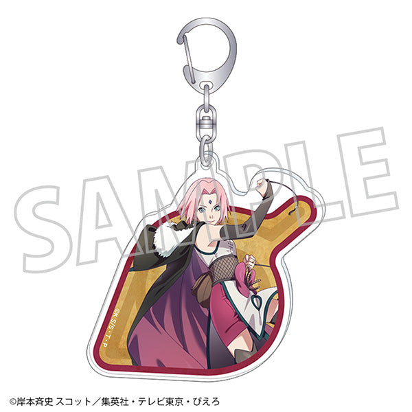 (Goods - Keychain) NARUTO Shippuden Acrylic Keychain Sakura Haruno Ninden Boukentan