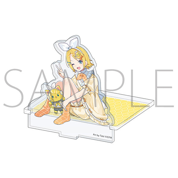 (Goods - Acrylic Stand) Hatsune Miku Series withCAT Acrylic Stand / Kagamine Rin