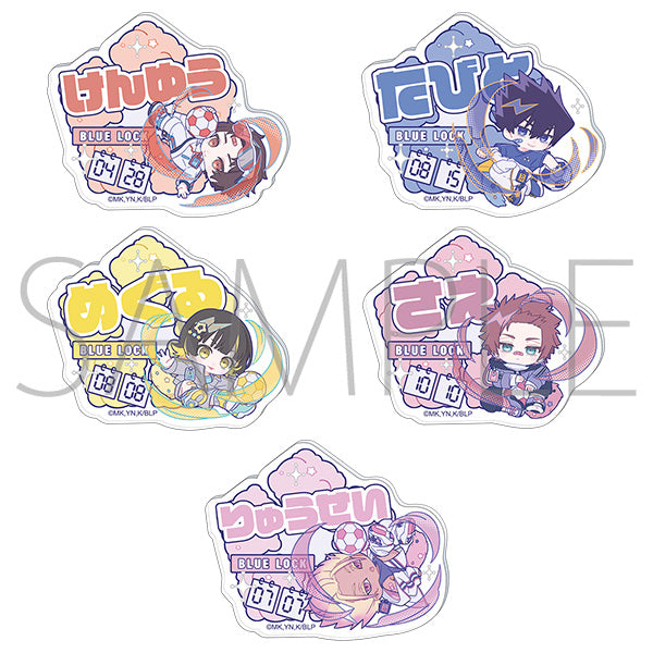 (Goods - Badge) Blue Lock Season 2 Onamae Badge Collection Pastel Pop Vol.2 (Blind Box -Single)