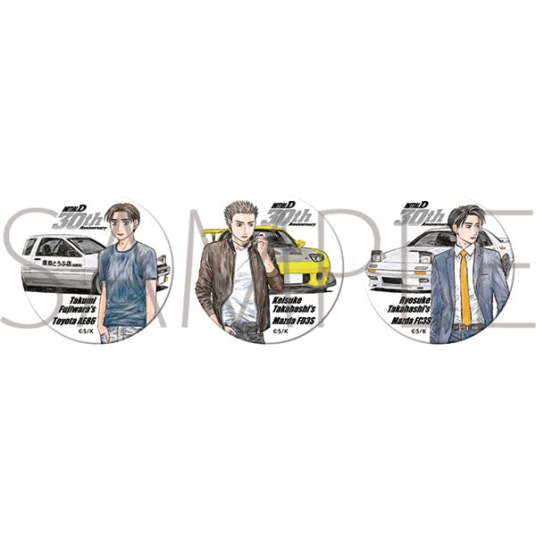 (Goods - Badge) Initial D Manga Art Button Badge Set
