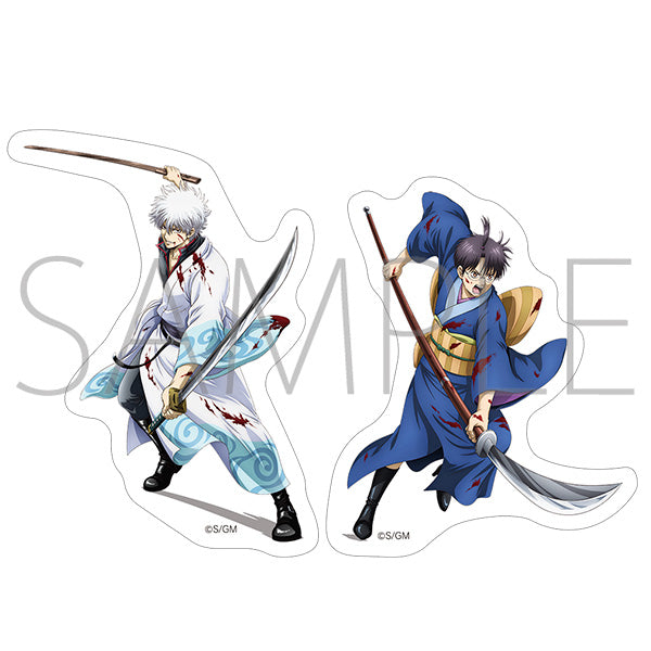 (Goods - Sticker) Gintama the Movie: Yoshiwara in Flames - Sticker Set Gintoki & Shinpachi