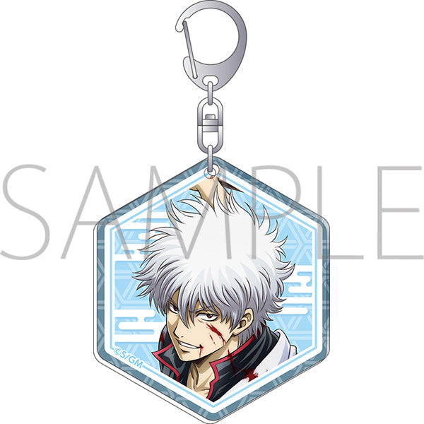 (Goods - Keychain) Gintama the Movie: Yoshiwara in Flames - Acrylic Keychain Yoshiwara in Flames Gintoki Sakata