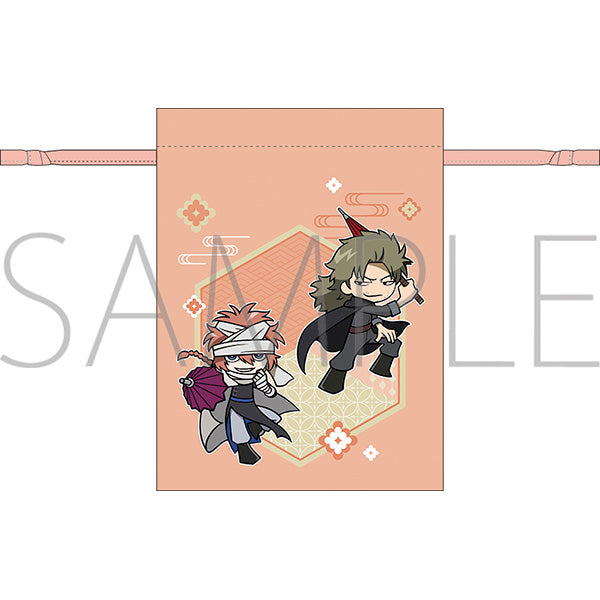 (Goods - Drawstring Pouch) Gintama the Movie: Yoshiwara in Flames - Drawstring Pouch Kamui & Abuto