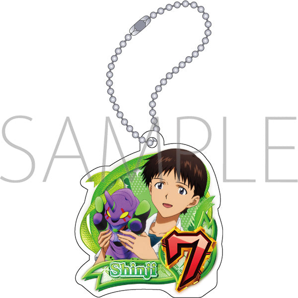 (Goods - Keychain) Evangelion Acrylic Keychain Special Stage Pattern (Shinji)