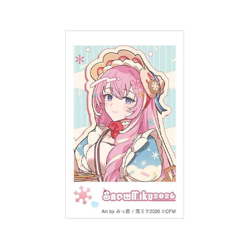 (Goods - Bromide) SNOW MIKU 2026 Instant Photo Print Megurine Luka Art by Mikkun