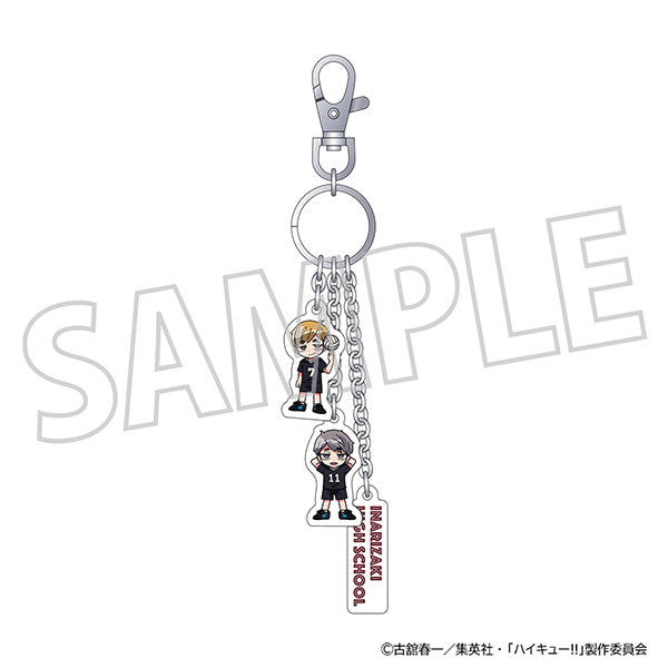 (Goods - Keychain) Haikyu!! Three Piece Keychain Atsumu Miya, Osamu Miya