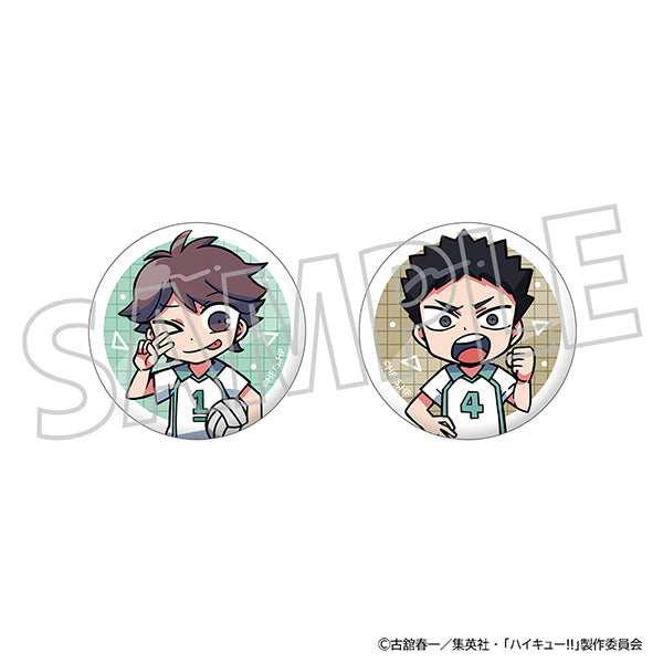 (Goods - Badge) Haikyu!! Button Badge Set Toru Oikawa, Hajime Iwaizumi