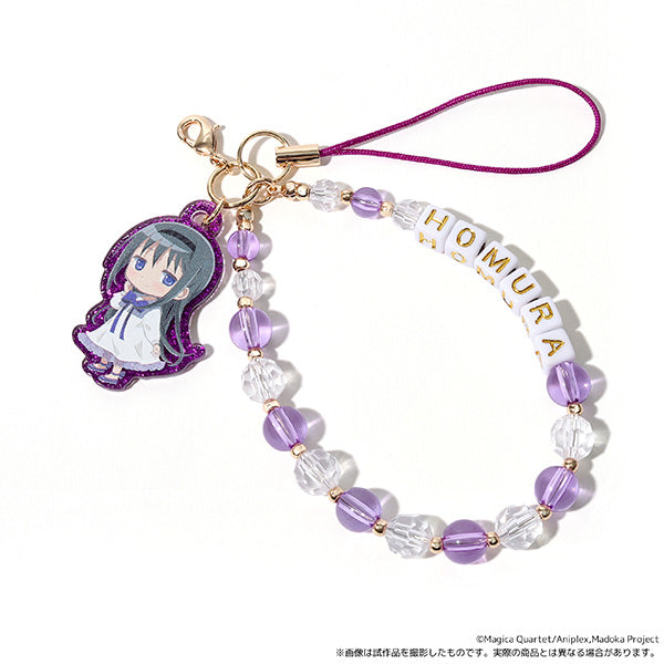 (Goods - Strap) Puella Magi Madoka Magica After-school Mates Beads Strap / Homura Akemi