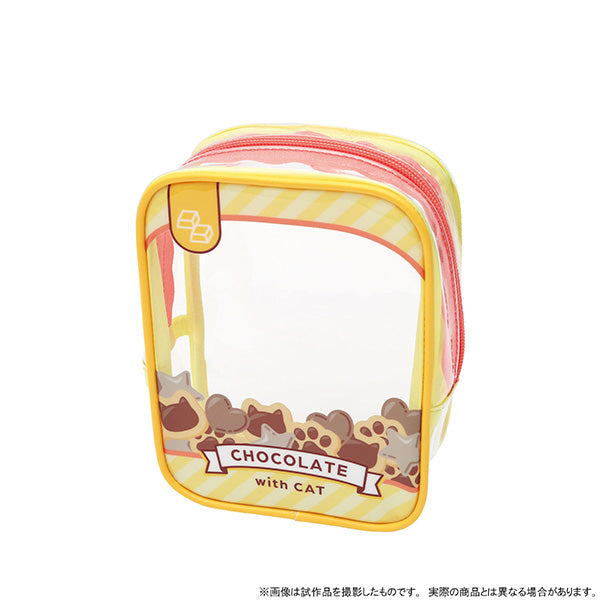 (Goods - Pouch) Non-Chara Original withCAT Kakomare Pouch Chocolate Cookie