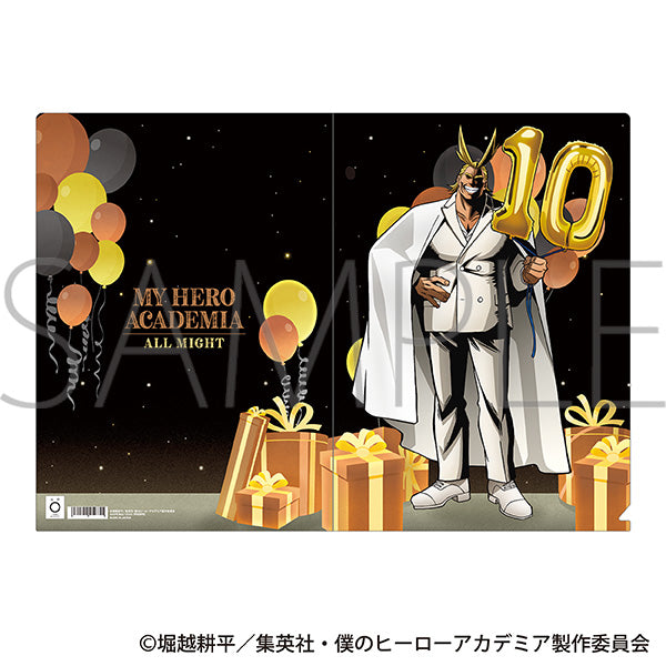 (Goods - Clear File) My Hero Academia Clear File All Might 10th Anniversary Sprint