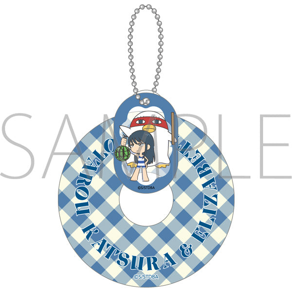 (Goods - Keychain) Gintama Swim Ring Acrylic Keychain / Katsura & Elizabeth Pool
