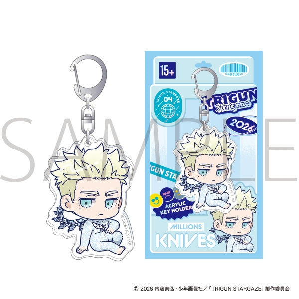 (Goods - Keychain) TRIGUN STARGAZE Acrylic Keychain - Knives (Chibi)