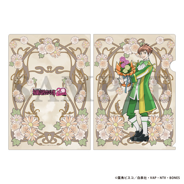 (Goods - Clear File) Ouran High School Host Club Bouquet For You! Clear File Kaoru Hitachiin