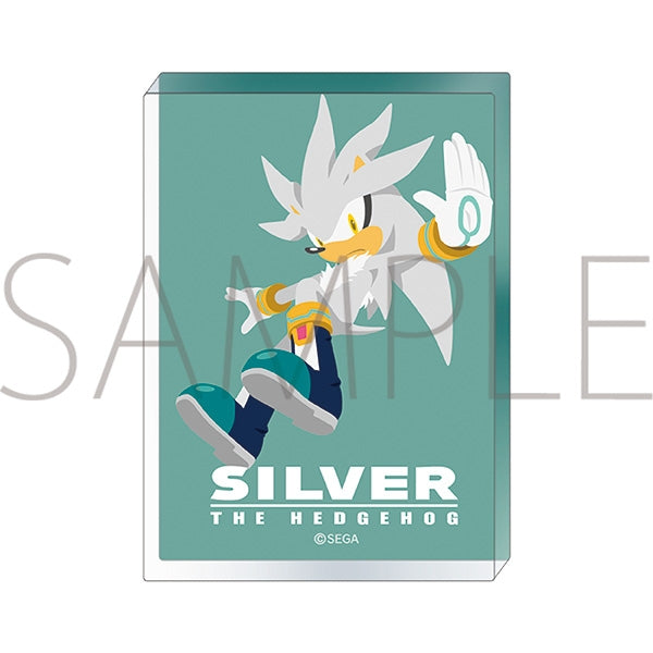 (Goods - Acrylic Block) Sonic X Noble Art Silver