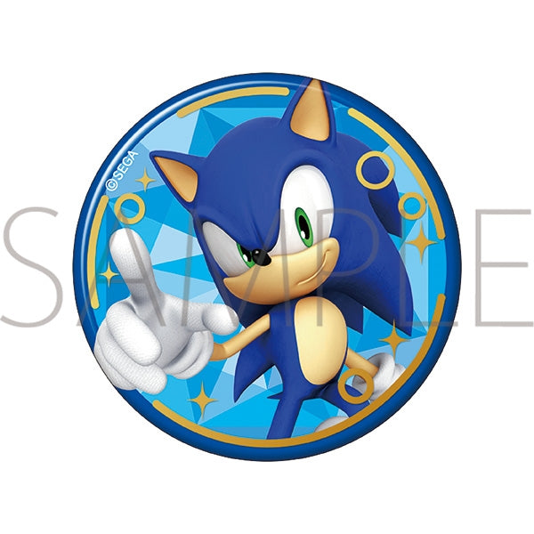 (Goods - Badge) Sonic X Foil-Stamped Badge Sonic
