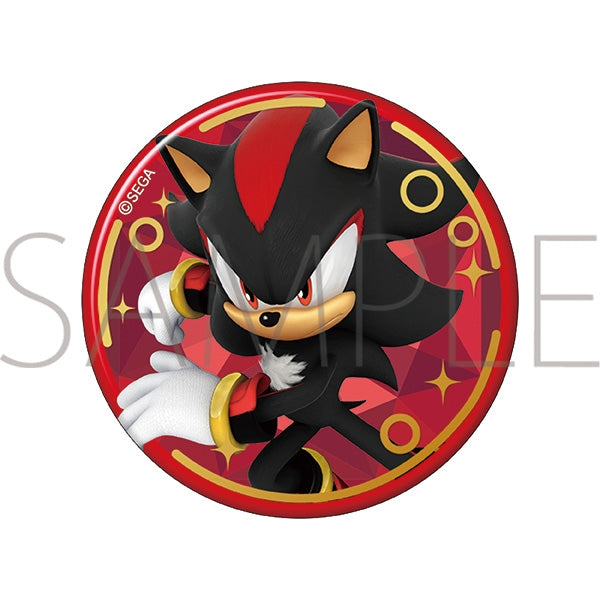 (Goods - Badge) Sonic X Foil-Stamped Badge Shadow