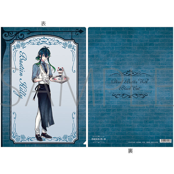 (Goods - Clear File) Devil Butler with Black Cat Clear File / Royal Rose Tea Party Bastien