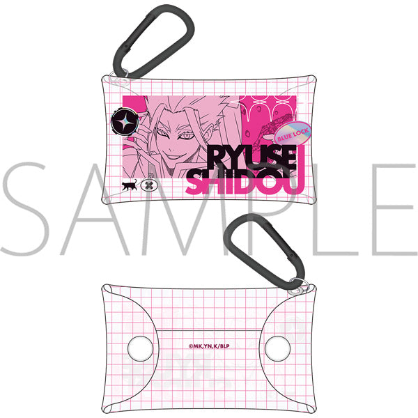 (Goods - Pouch) Blue Lock Season 2 Clear Pouch w/Carabiner / Ryusei Shido Cyber Cat