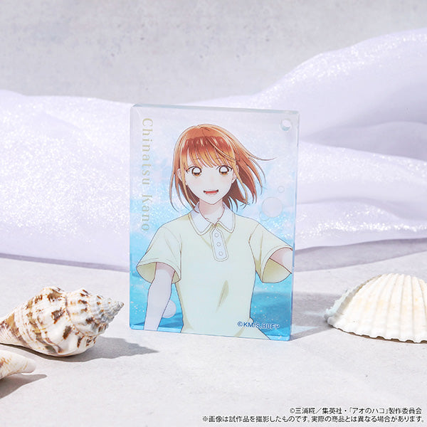 (Goods - Keychain) Blue Box Acrylic Block Keychain / Hina Chono ~Summer Colors~