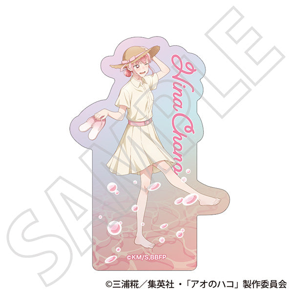 (Goods - Sticker) Blue Box Iridescent Sticker / Hina Chono ~Summer Colors~