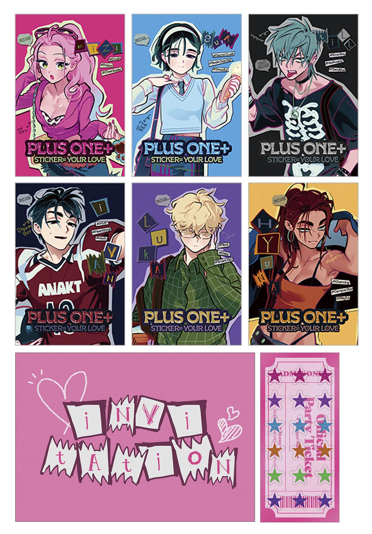 (Goods - Postcard) ALIEN STAGE Find your Plus One! Invitation Set