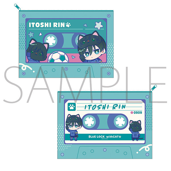 (Goods - Pouch) Blue Lock Season 2 withCAT illustration Ver. Clear Pouch / Rin Itoshi
