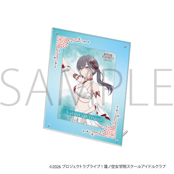 (Goods - Set) Love Live! Hasu no Sora Jogakuin School Idol Club Acrylic Photo Frame & Bromide Set / Izumi Katsuragi