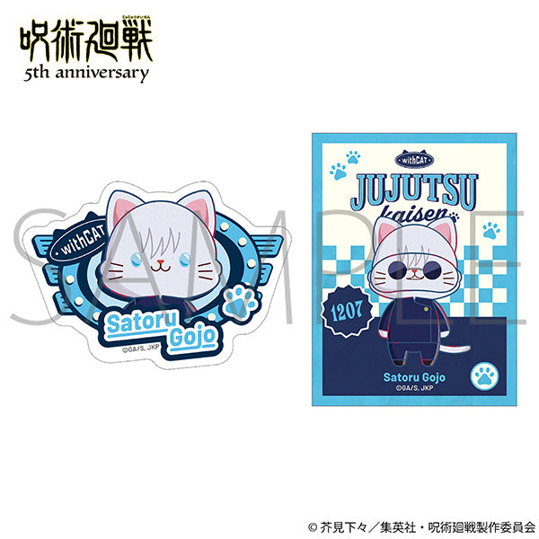 Goods - Sticker) Jujutsu Kaisen 5th Anniversary withCAT illustration