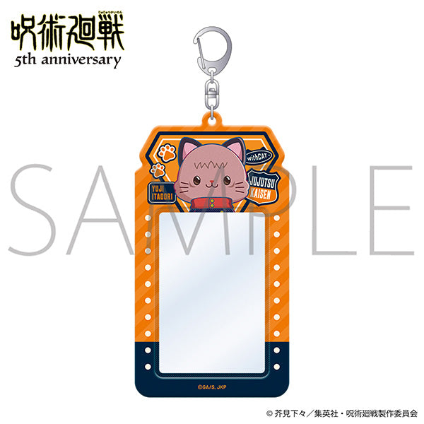 (Goods - Keychain) Jujutsu Kaisen 5th Anniversary withCAT illustration Ver. Card Carry Holder / Yuji Itadori