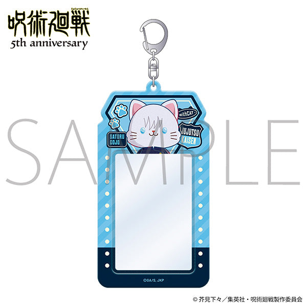 (Goods - Keychain) Jujutsu Kaisen 5th Anniversary withCAT illustration Ver. Card Carry Holder / Satoru Gojo (Hidden Inventory / Premature Death)