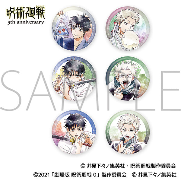 (Goods - Badge) Jujutsu Kaisen 5th Anniversary Chara Badge Collection / Jujutsu Kaisen 0 Art-Pic (Blind Box -Single)