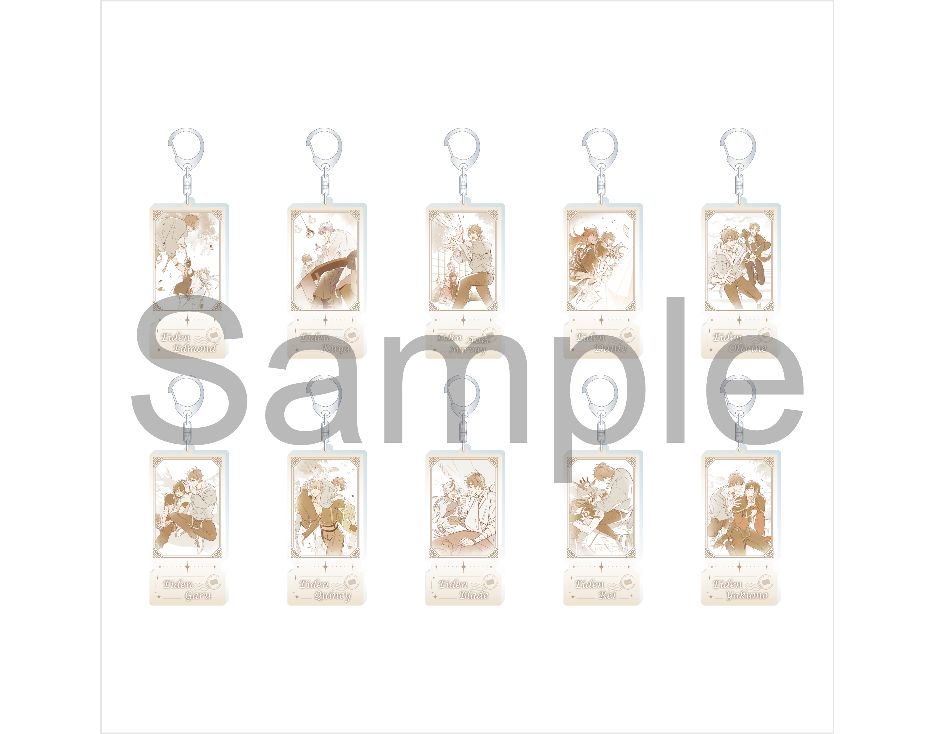 (Goods - Keychain) NU: Carnival Ticket-style Acrylic Keychain Collection (Blind Box -Single)