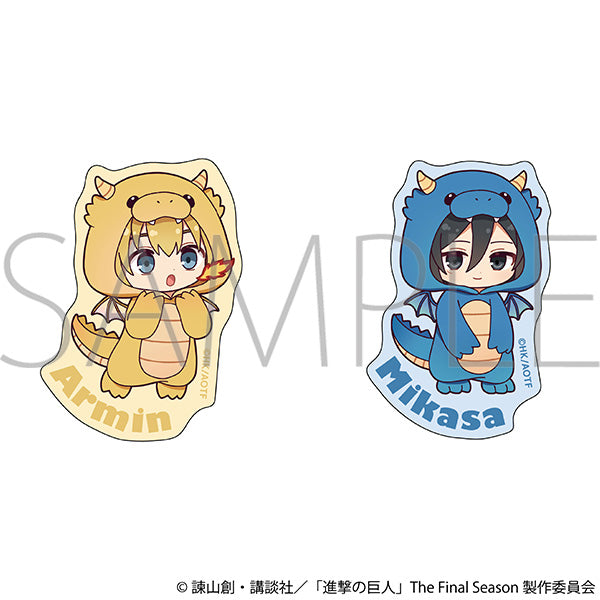 (Goods - Sticker) Attack on Titan Sticker Set / Mikasa & Armin