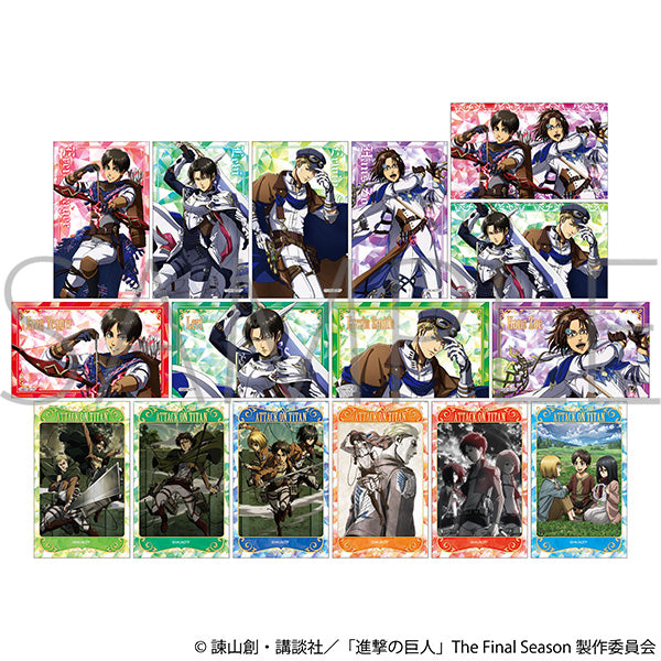 (Goods - Card) Attack on Titan Trading Clear Card (Blind Box -Single)