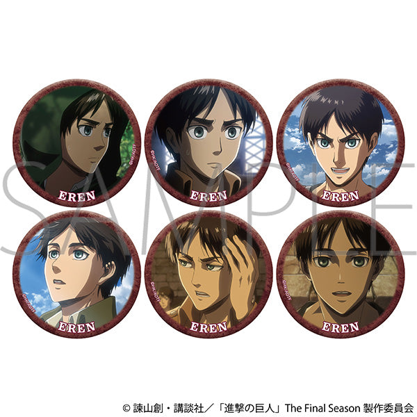 (Goods - Badge) Attack on Titan Lots of Eren Chara Badge Collection (Blind Box -Single)