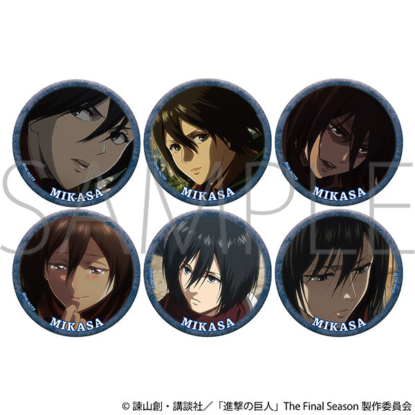 (Goods - Badge) Attack on Titan Lots of Mikasa Chara Badge Collection (Blind Box -Single)