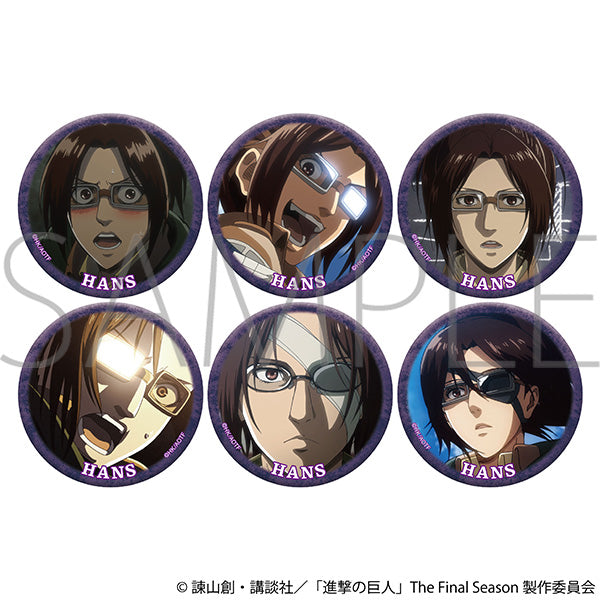 (Goods - Badge) Attack on Titan Lots of Hans Chara Badge Collection (Blind Box -Single)