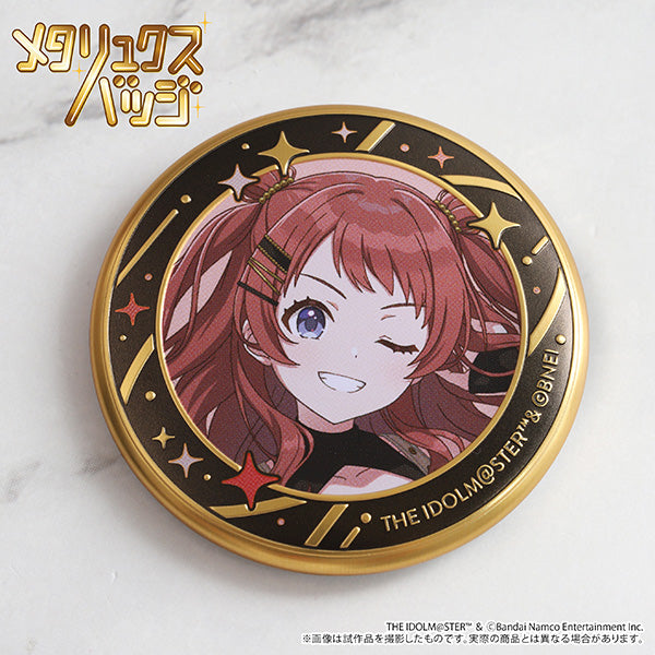 (Goods - Badge) Gakuen iDOLM@STER Metallux Badge / Tsubame Amaya ECLIPSE LIGHT