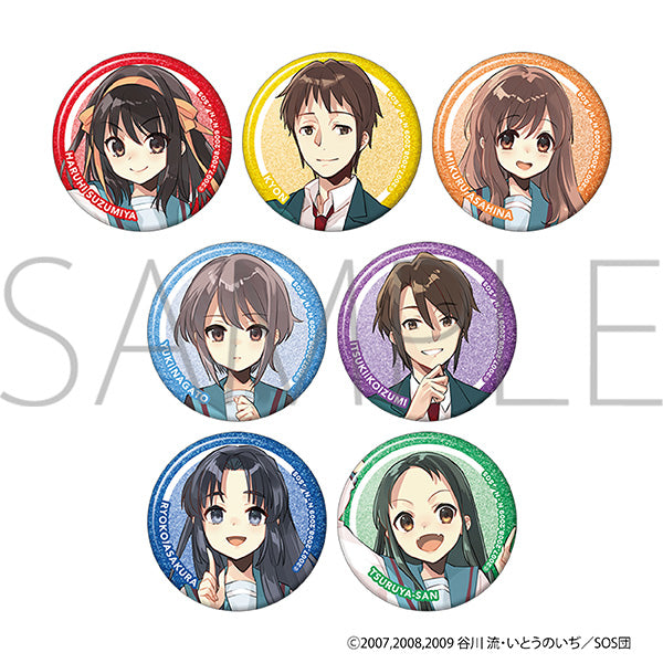 (Goods - Badge) The Melancholy of Haruhi Suzumiya Glitter Button Badge Collection (Blind Box -Single)