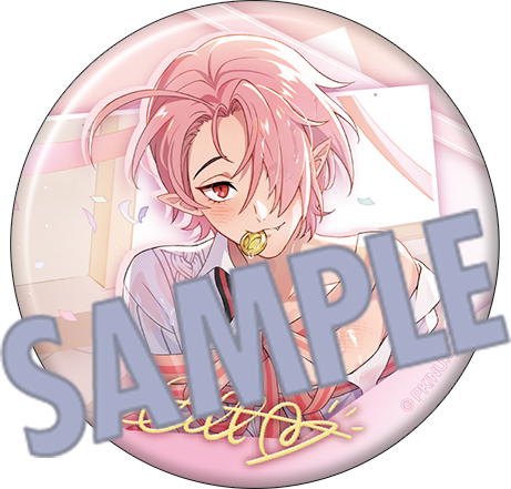 (Goods - Keychain) NU: Carnival Holographic Character Badge Collection / Ribbon Ver. (Blind Box -Single)
