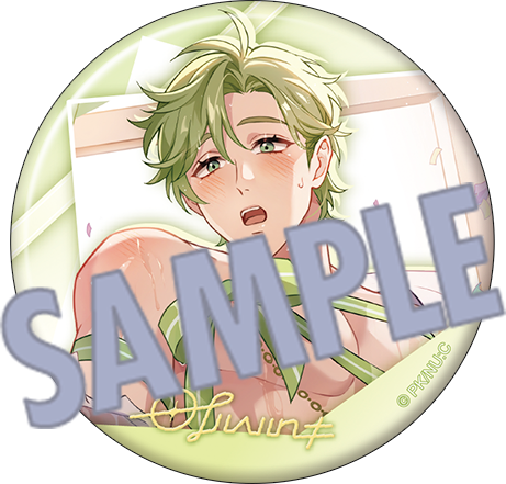 (Goods - Keychain) NU: Carnival Holographic Character Badge Collection / Ribbon Ver. (Blind Box -Single)