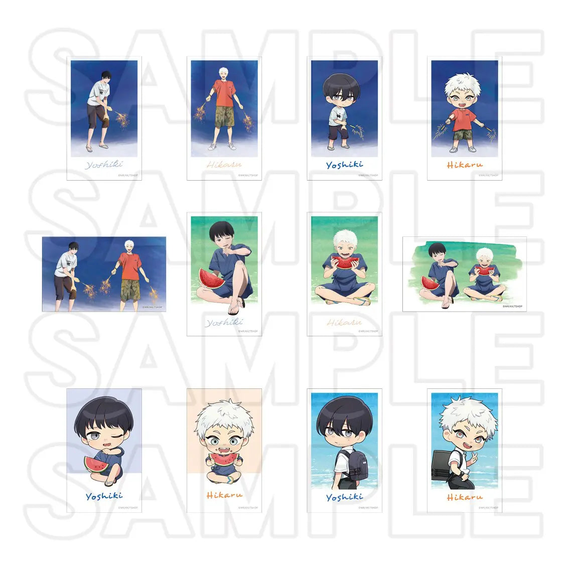 (Goods - Bromide) TV Anime The Summer Hikaru Died Mini Photo-style Illustrations Collection Summer Day Series (Blind Box - Single)
