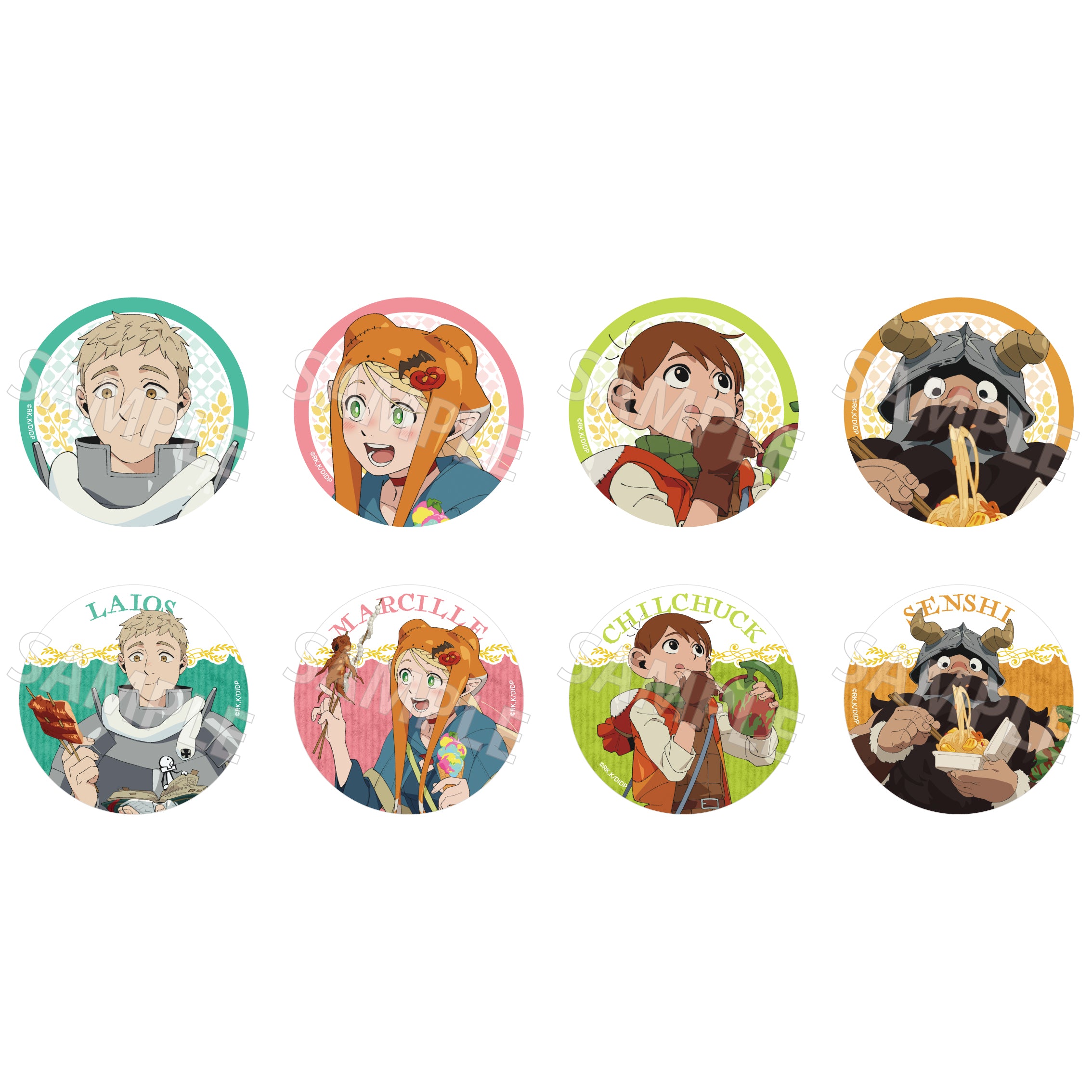 (Goods - Badge) Delicious in Dungeon Trading Can Badge (Blind Box -Single)
