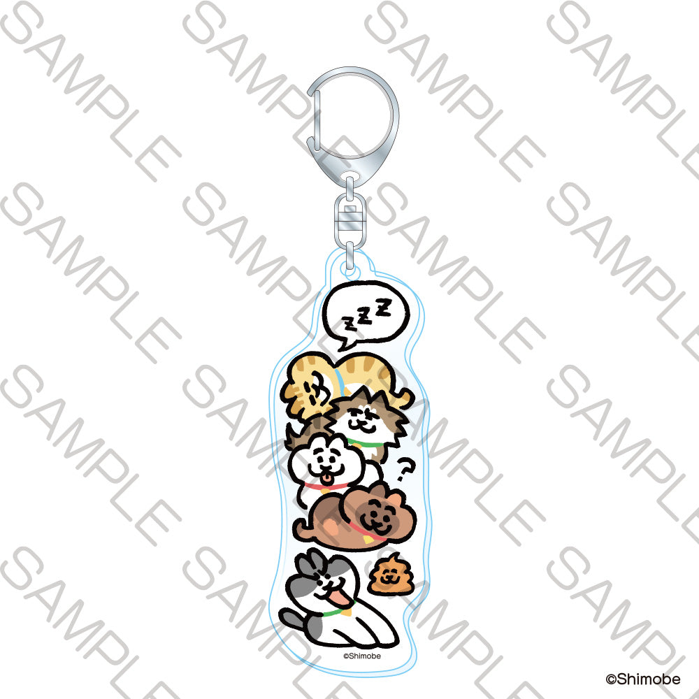 (Goods - Keychain) Neko to Shimobe Slightly Long Acrylic Keychain - Gathering