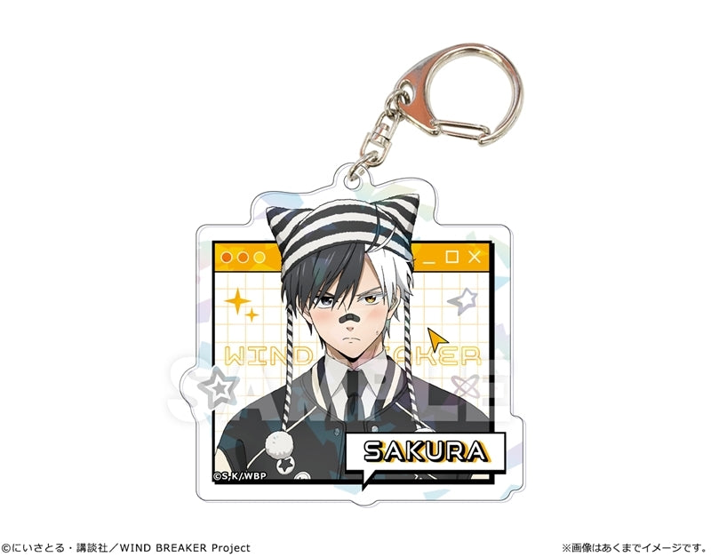 (Goods - Keychain) TV Anime WIND BREAKER Holographic Acrylic Keychain Ver. Y2K Style 01 Haruka Sakura