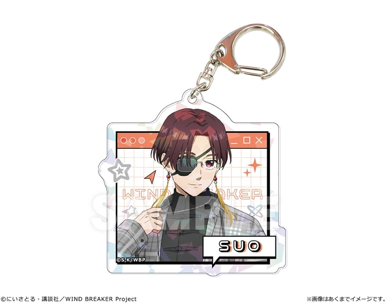 (Goods - Keychain) TV Anime WIND BREAKER Holographic Acrylic Keychain Ver. Y2K Style 03 Hayato Suo